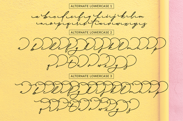 Musings, calligraphy font