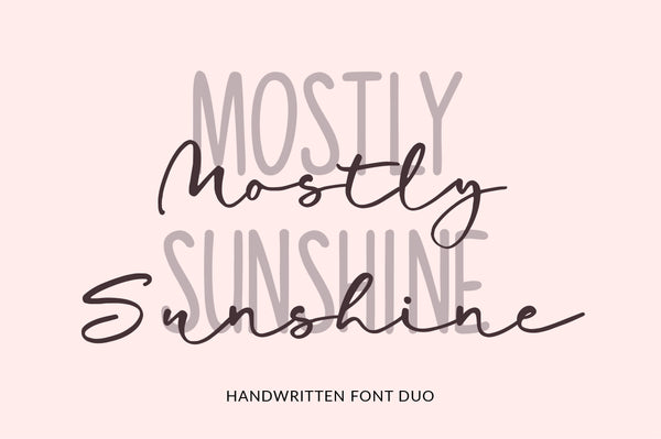 Mostly Sunshine Font Duo