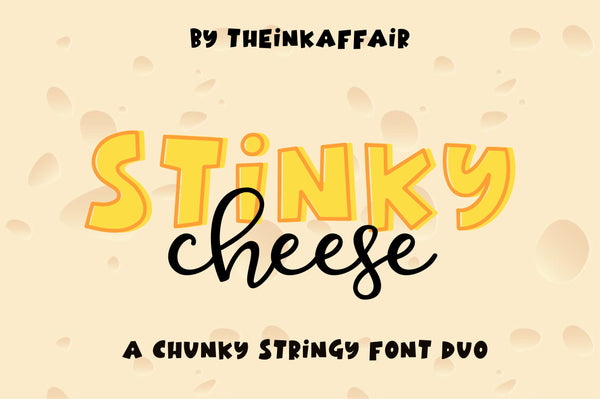 Stinky Cheese Font Duo
