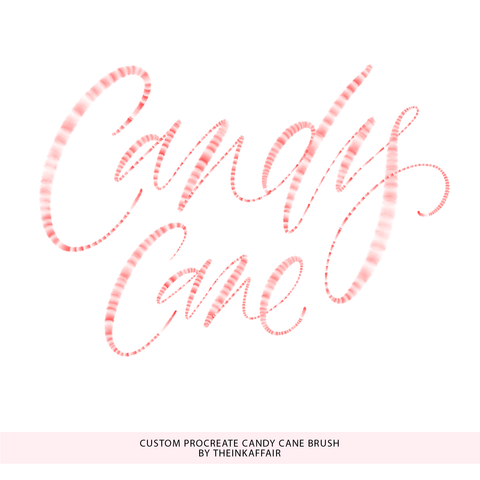 Custom Procreate Candy Cane Brush