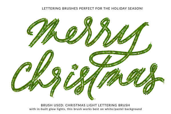 Christmas String Lights Wreath Creator for Procreate